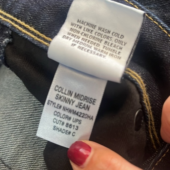 Hudson Jeans Collin Skinny Jeans Dark Wash Style NHWM422DHA Size 26 NWT - Picture 15 of 16